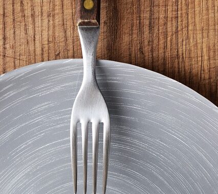 fork and plate